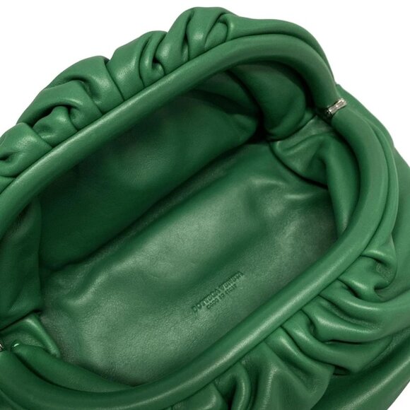 BOTTEGA VENETA The Chain Pouch - Green Leather Shoulder Bag 721-071125 - Picture 12 of 14